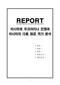 러시아와 우크라이나 전쟁과 러시아의 다음 침공 국가 분석