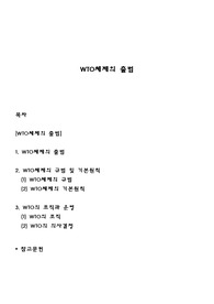 WTO체제의 출범