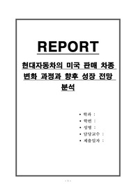 현대자동차의 미국 판매 차종 변화 과정과 향후 성장 전망 분석