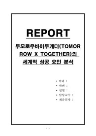 투모로우바이투게더(TOMORROW X TOGETHER)의 세계적 성공 요인 분석