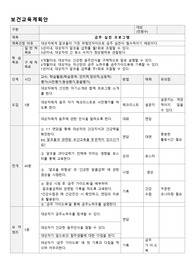 금주 보건교육계획안,흡연 보건교육,흡연교육,금주교육,지역사회간호학,지사간 보건교육,보건교육계획안
