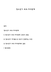 청소년기 부모-자녀관계