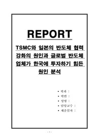 TSMC와 일본의 반도체 협력 강화의 원인과 글로벌 반도체 업체가 한국에 투자하기 힘든 원인 분석