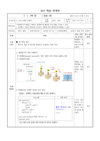 [수업지도안] 정보 수업지도안입니다. 각종 연구수업에 유용하게 사용할 수 있습니다.