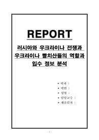 러시아와 우크라이나 전쟁과 우크라이나 빨치산들의 역할과 입수 정보 분석
