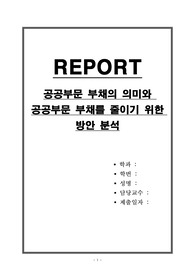 공공부문 부채의 의미와 공공부문 부채를 줄이기 위한 방안 분석