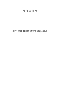 변호사 자기소개서 (다수 로펌 합격)