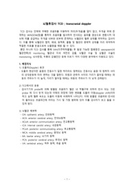 성인간호학-뇌혈류검사TCD