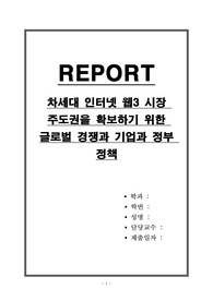차세대 인터넷 웹3 시장 주도권을 확보하기 위한 글로벌 경쟁과 기업과 정부 정책