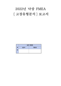 FMEA(고장유형분석)-낙상(요양병원)