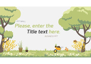 221_화사한 봄 나무 인포그래피 피피티 템플릿 예쁜 피피티디자인 자연 환경 PPT 템플릿 디자인 양식__피피티몰_페이북 글꼴