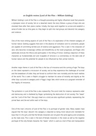 [영문독후감] 파리대왕 - 윌리엄골딩