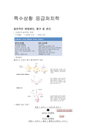 특수상황응급처치학 소아파트부분정리