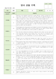 만2세 2학기 관찰일지 (12월 - 2월 )영역별 2회씩 관찰기록