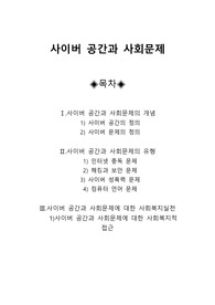 사이버 공간과 사회문제
