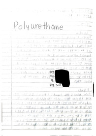 [고분자합성실험] 5주차 Polyurethane 예비보고서