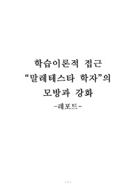 학습이론적 접근 말레테스타 학자의 모방과 강화