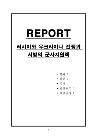 러시아와 우크라이나 전쟁과 서방의 군사지원액