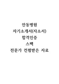 2023 안동병원 졸업예정자 간호사 자가소개서(자소서), 합격인증!!! 전문가 컨펌받은 자소서