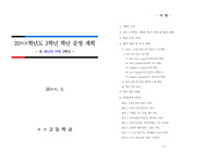 [3학년운영계획서], 3학년경영계획서] 학기 초 반드시 세워야 하는 3학년 경영계획서 또는 운영 계획서 본보기입니다. 내용이 충실하고 실천 위주로 짜여 있어 곧바로 고등학교 3학년에 적용할 수 있습니다.