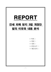 전세 피해 방지 3법 개정안 발의 이유와 내용 분석