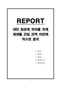 대만 침공에 뒤따를 국제 제재를 견딜 전략 마련에 착수한 중국