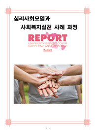 [사회복지실천 A+] 심리사회모델과 사회복지실천 사례 과정