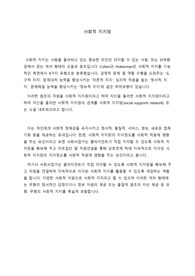 [사회복지실천론A+] 사회적지지망_요약과제