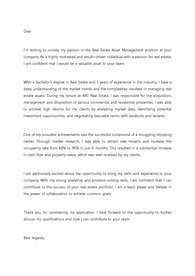 외국계 부동산 자산운용사 지원 영문 커버레터 자기소개서
