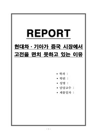 현대차,기아가 중국 시장에서 고전을 면치 못하고 있는 이유