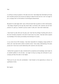 GE 영업 직무 경력직 지원 영문 커버레터 자기소개서