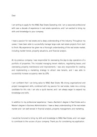 M&amp;G 부동산 운용 직무 경력직 지원 영문 커버레터 자기소개서