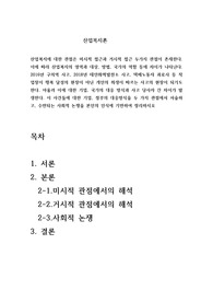 산업복지에 대한 관점은 미시적 접근과 거시적 접근 두가지 관점이 존재한다. 이에 따라 산업복지의 영역과 대상, 방법, 국가의 역할 등에 차이가 나타난다. 2016년 구의역 사고, 2018년 태안화력발전소 사고,
