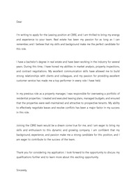CBRE LM 직무 경력직 지원 영문 커버레터 자기소개서