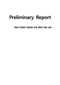 [A+]열역학-HEC(Heat Engine Cycles and Ideal Gas Law) 예비레포트