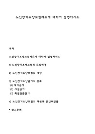 노인장기요양보험제도에 대하여 설명하시오
