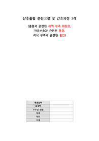 [모성간호학실습] A+자료, 산후출혈 케이스스터디, 문헌고찰 및 간호과정 3개 포함