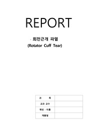 회전근개증후군 문헌고찰입니다.