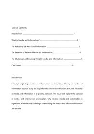 [영어작문/영어영작/영어에세이] 미디어와 정보의 신뢰성 - The reliability of media and information