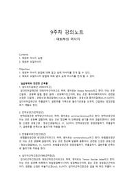 2022년 원광대 챠밍마사지요법 9주차 강의노트