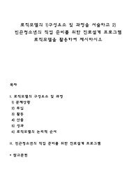 로직모델의 1)구성요소 및 과정을 서술하고 2) 빈곤청소년의 직업 준비를 위한 진로설계 프로그램 로직모델을 활용하여 제시하시오