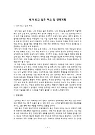 내가 되고 싶은 부모 및 양육계획