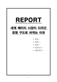 세계 배터리 시장이 다자간 경쟁 구도로 바뀌는 이유