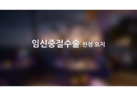 임신중절수술 찬성 요지