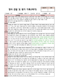 [22년도 평가제 A] 어린이집 만 2세 영아 1학기 관찰일지