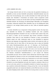 안락사 합법화에 대한 논쟁 in German (Deutsch)