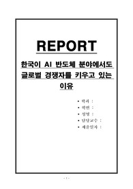 한국이 AI 반도체 분야에서도 글로벌 경쟁자를 키우고 있는 이유