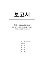 영화 뷰티풀 마인드 (A beautiful mind) 정신간호학 간호과정 과제~! A+