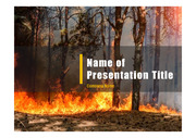 PPT양식 템플릿 배경 -  재난, 화재, 산불1