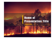 PPT양식 템플릿 배경 -  재난, 화재, 산불2